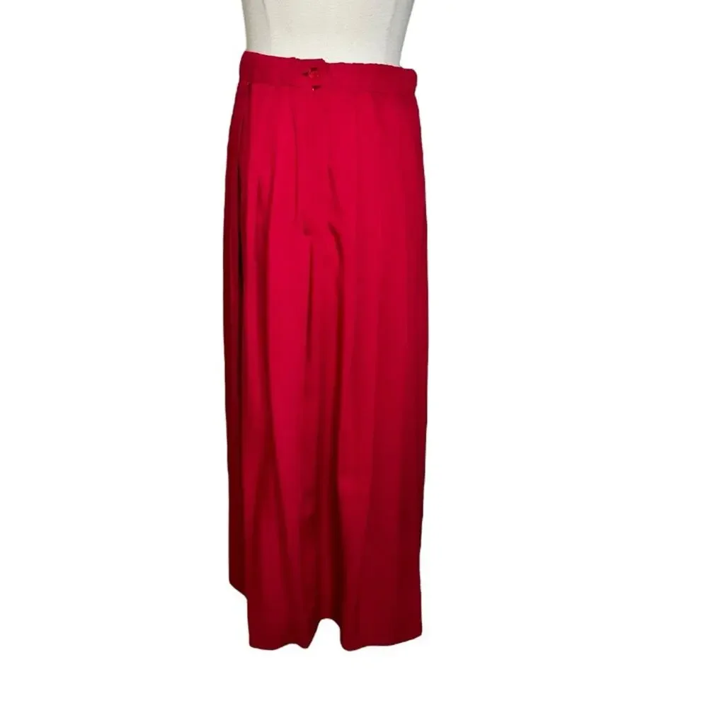 Vintage Pendleton‎ Country Sophisticates Red Midi Skirt Women's Small